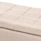 Baxton Studio Fera Beige Upholstered Storage Ottoman 154-9273 - alternate 7